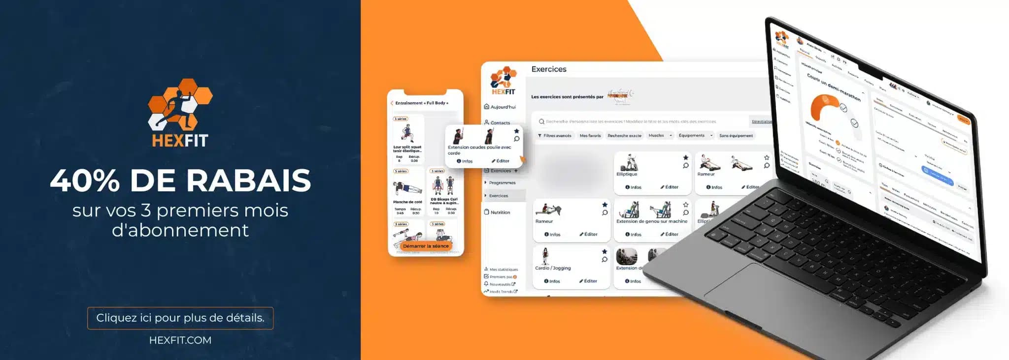 Hexfit - Plateforme d'Entraînement